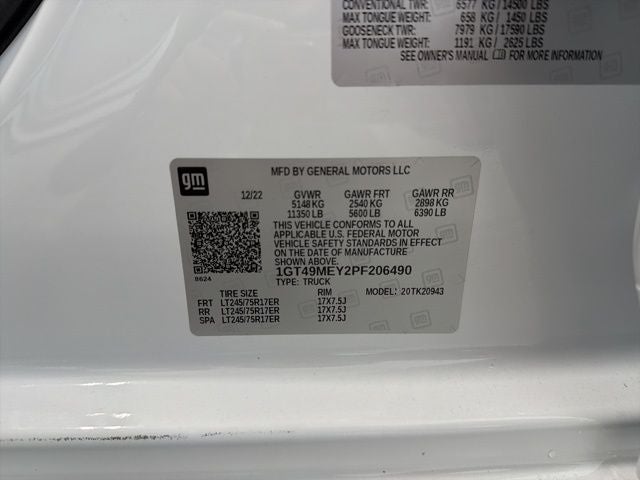 2023 GMC Sierra 2500HD 4WD Crew Cab Long Bed SLE